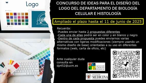 Ampliación del plazo en el concurso de ideas para el diseño de un logo del Departamento de Biología Celular e Histología